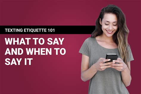 Texting etiquette for successful dating